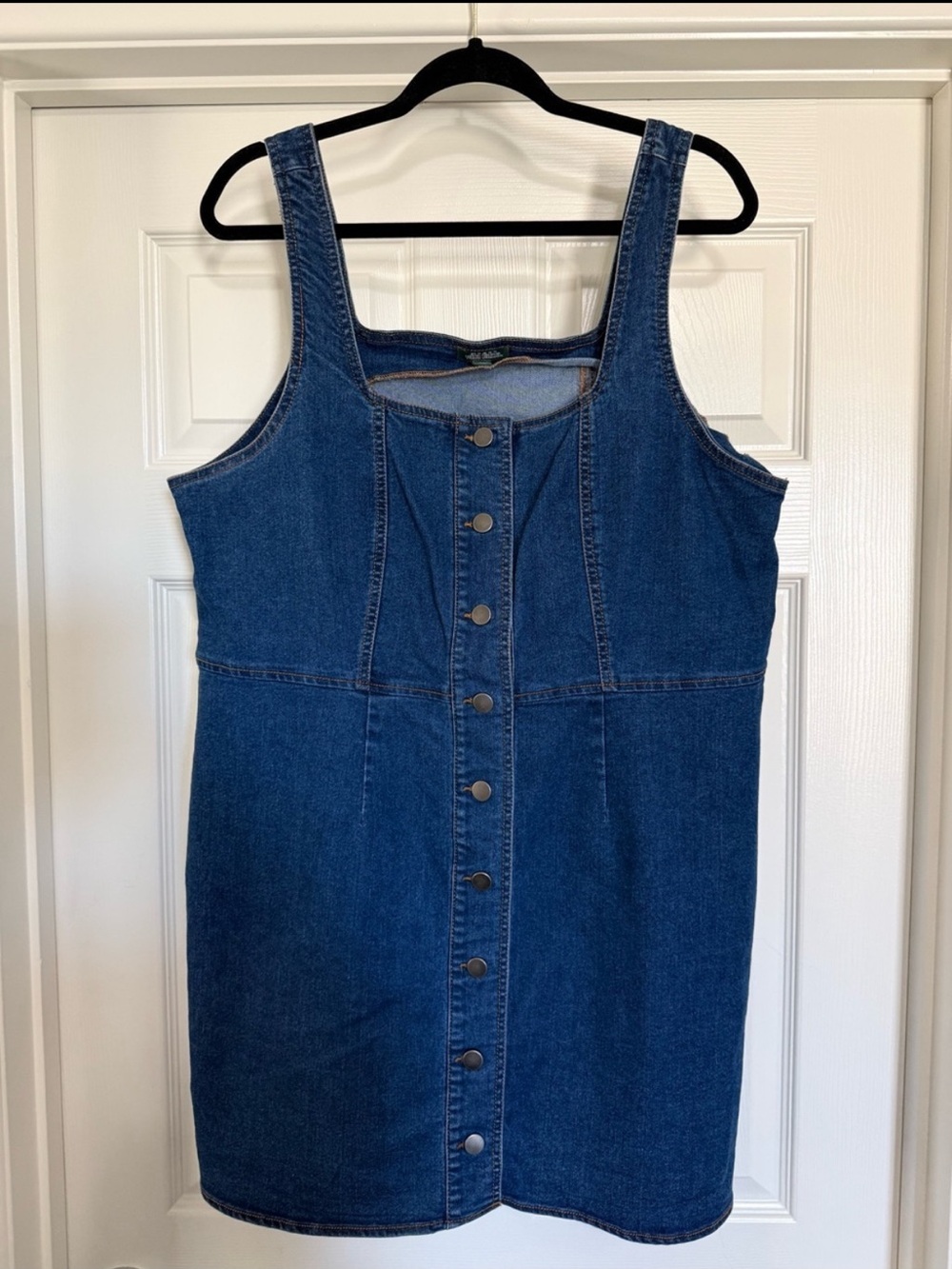 Worn Once! Wild Fable XXL Denim Mini Dress Button Front Western Festival Country